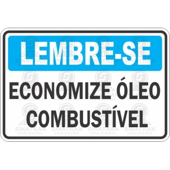 Economize óleo combustivel 